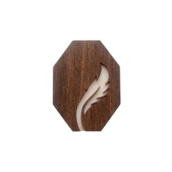 Wooden needle case "Feather"