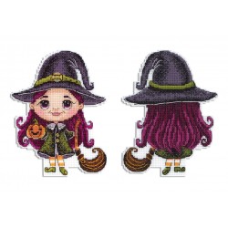 Little witch - Cross-stitch...