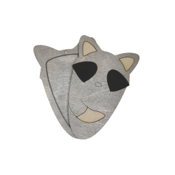 Scissor case "Raccoon"