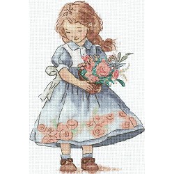 Spring girl - cross-stitch kit