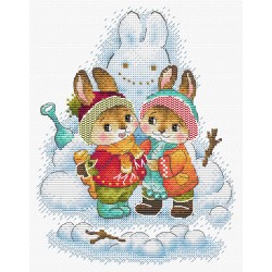 Snowman - Cross-stitch kit