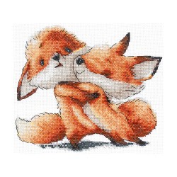 Red foxes - Cross-stitch kit