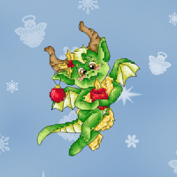 Petit dragon de Noël -...