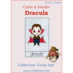 Carte à broder - Dracula...