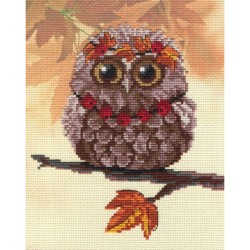 Owl autumn - Cross-stitch kit