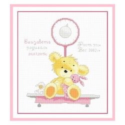 Sampler Bear - Cross-stitch...