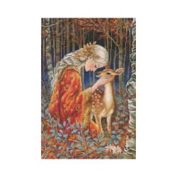 Fairytale Girl and Fawn -...