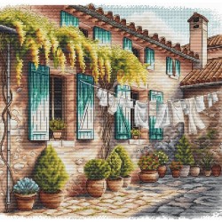 The Patio with Flowerpots -...