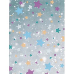 Stars rain - needlework fabric