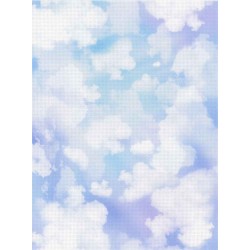 Ciel nuageux - toile à broder