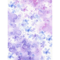 Violets - needlework fabric