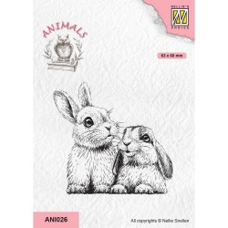 Clear Stamp - Two Rabbits -...