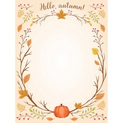 Hello, Autumn - toile à broder