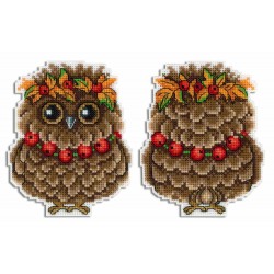 Fall owl- Cross-stitch kit