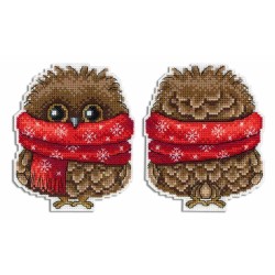 Winter owl- Cross-stitch kit